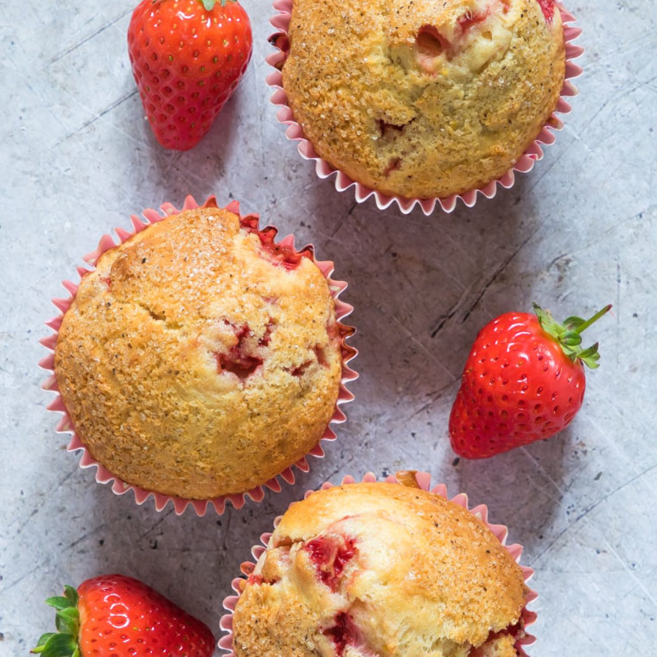 Orange-Kissed Strawberry Muffins: A Citrusy Delight