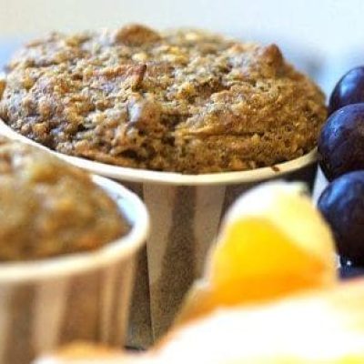 Orange Oat And Flax Bran Muffins