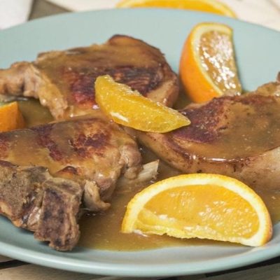 Orange Pork Chops For 2