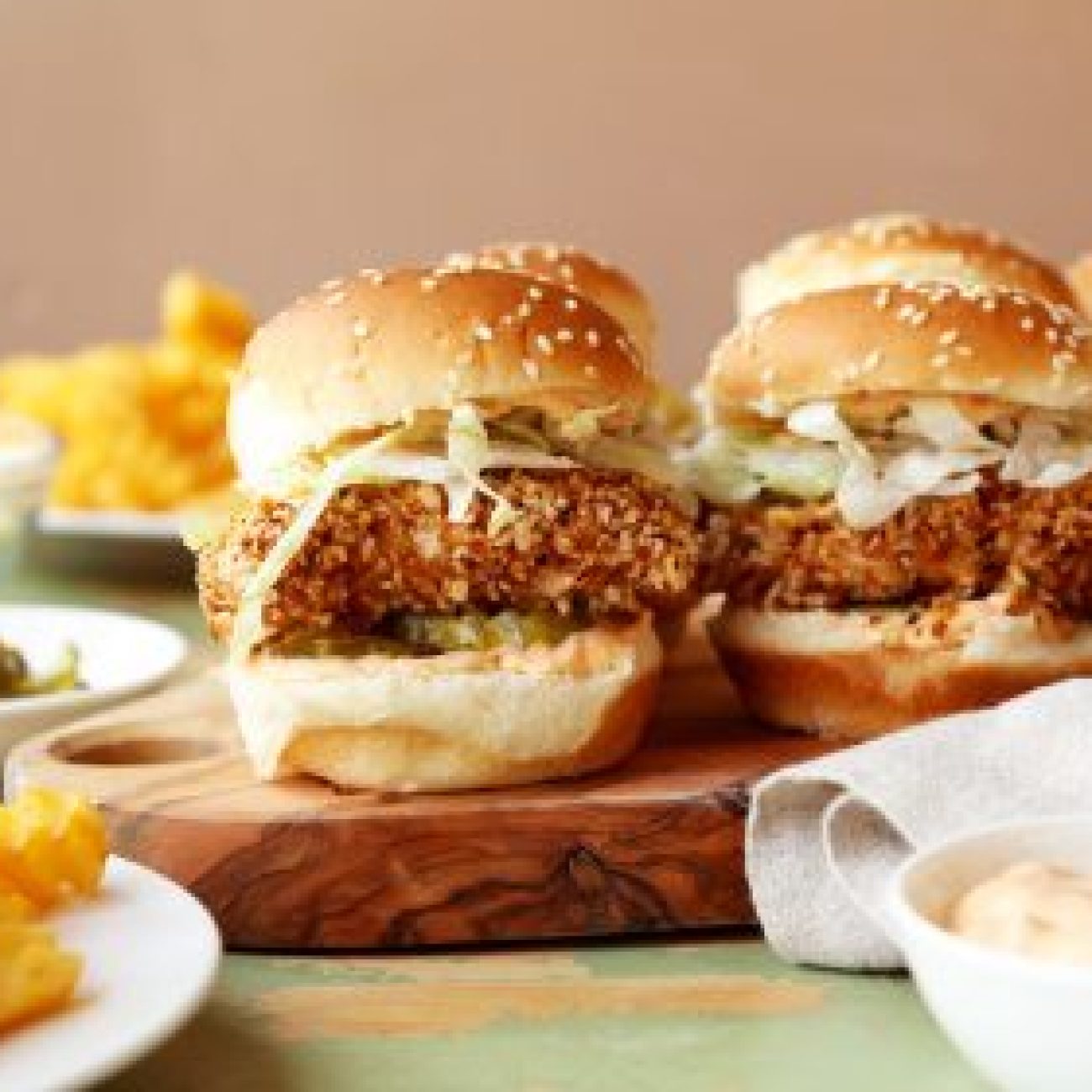 Oven-Fried Chicken Sliders