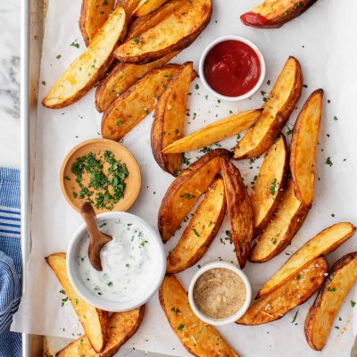 Oven-Fried Potato Wedges