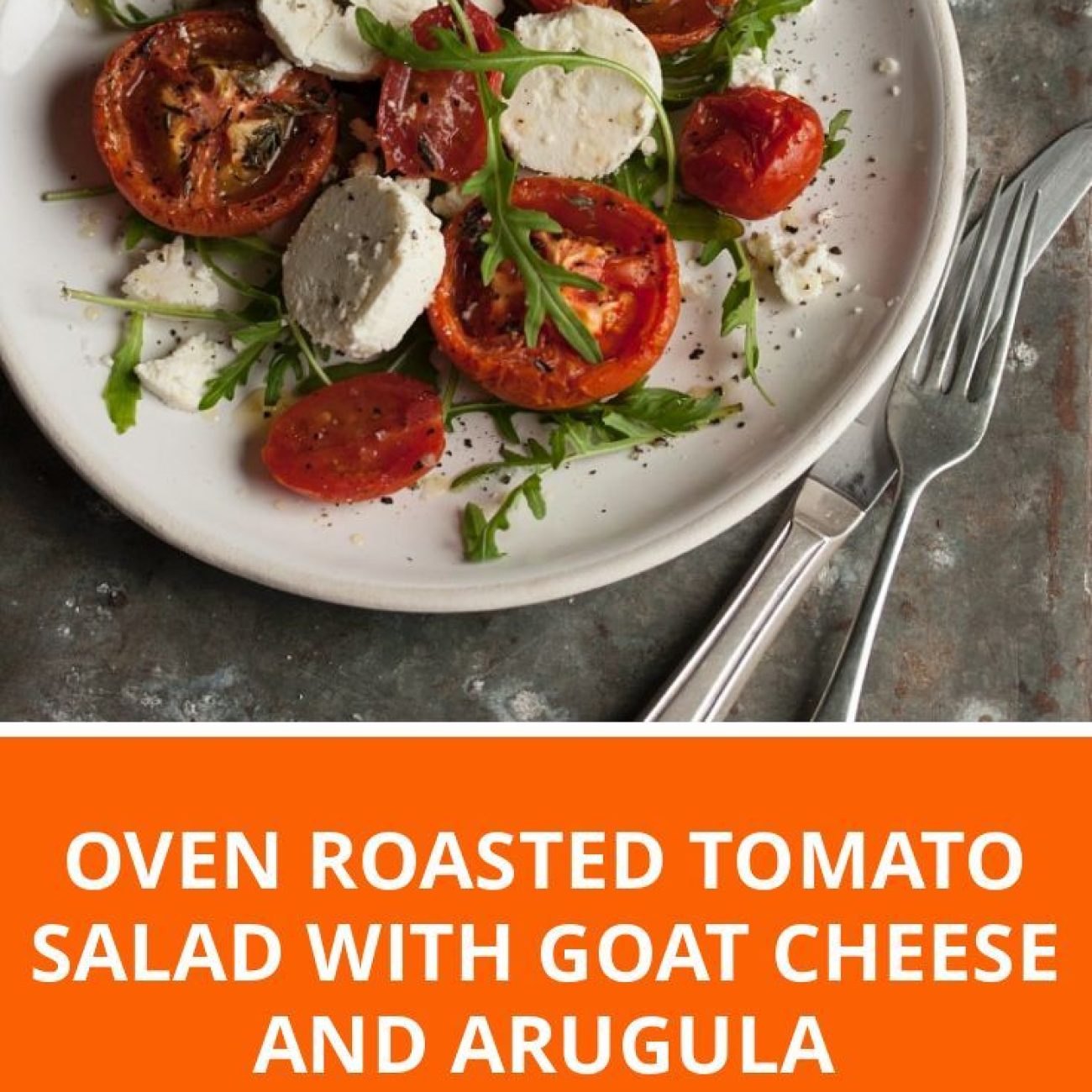Oven-Roasted Tomatoes With Goat Cheese And