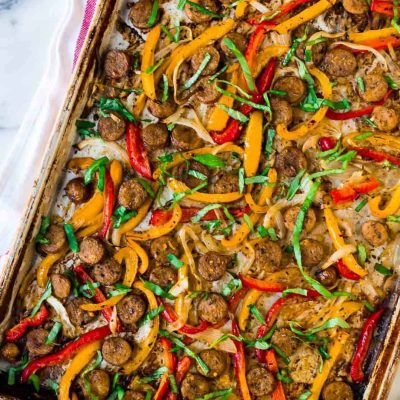 Oven Sausage With Peppers-N-Onions