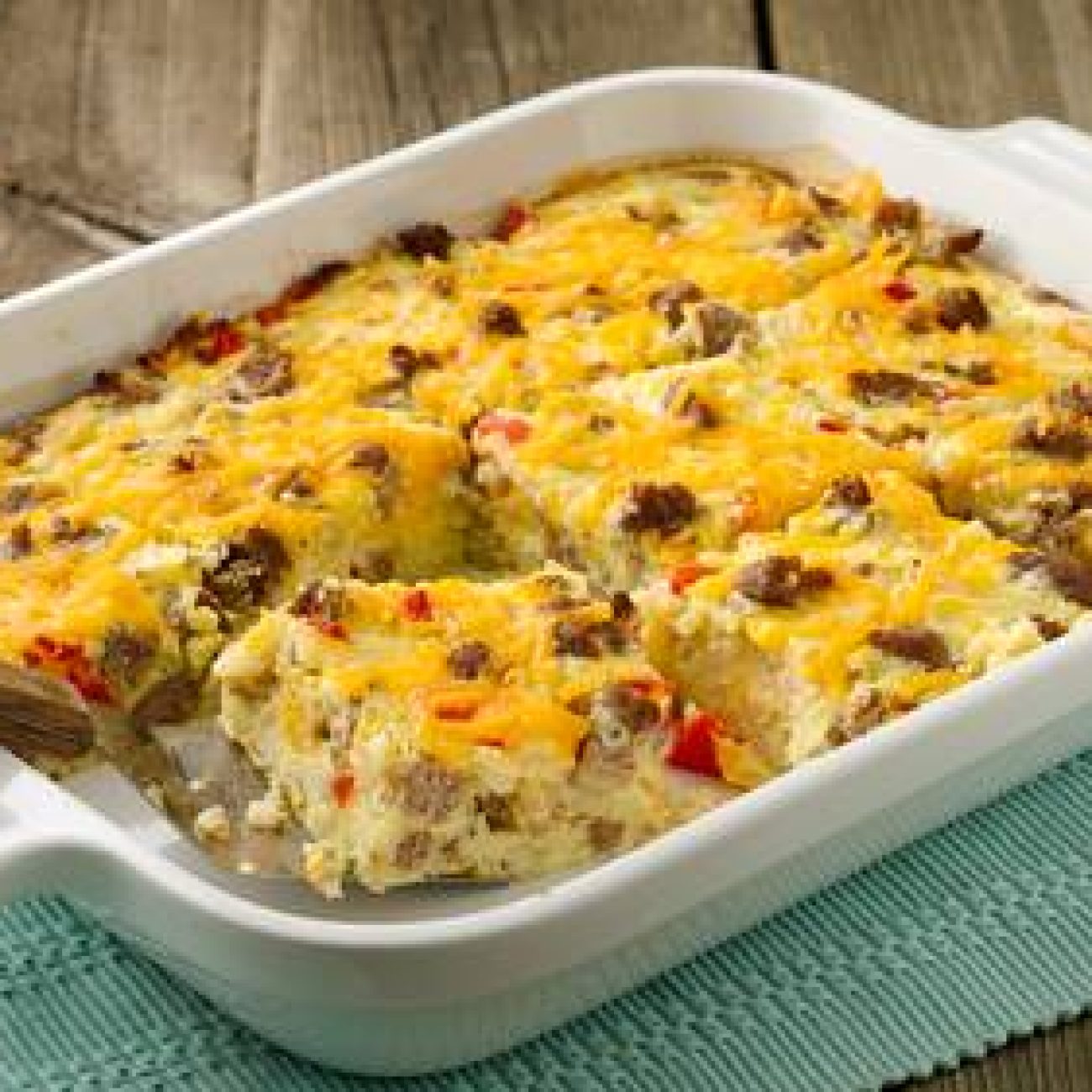 Overnight Egg Casserole Lighter