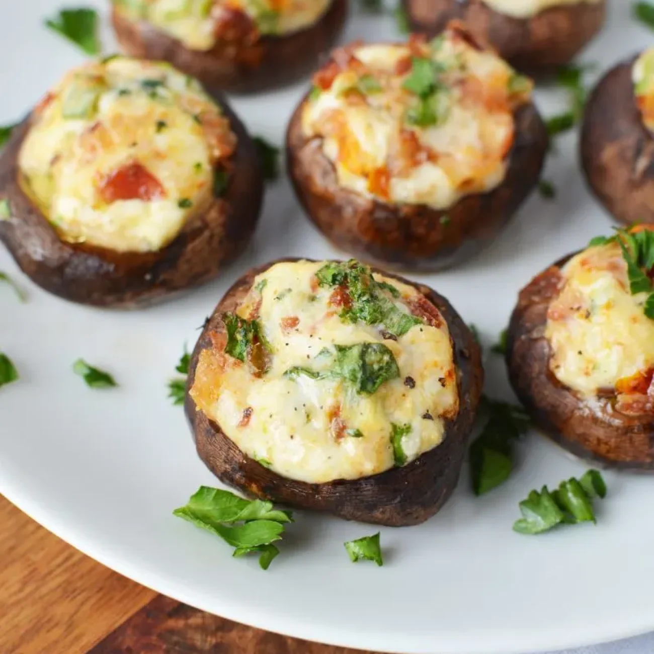 Oyster Stuffed Mushroom Caps