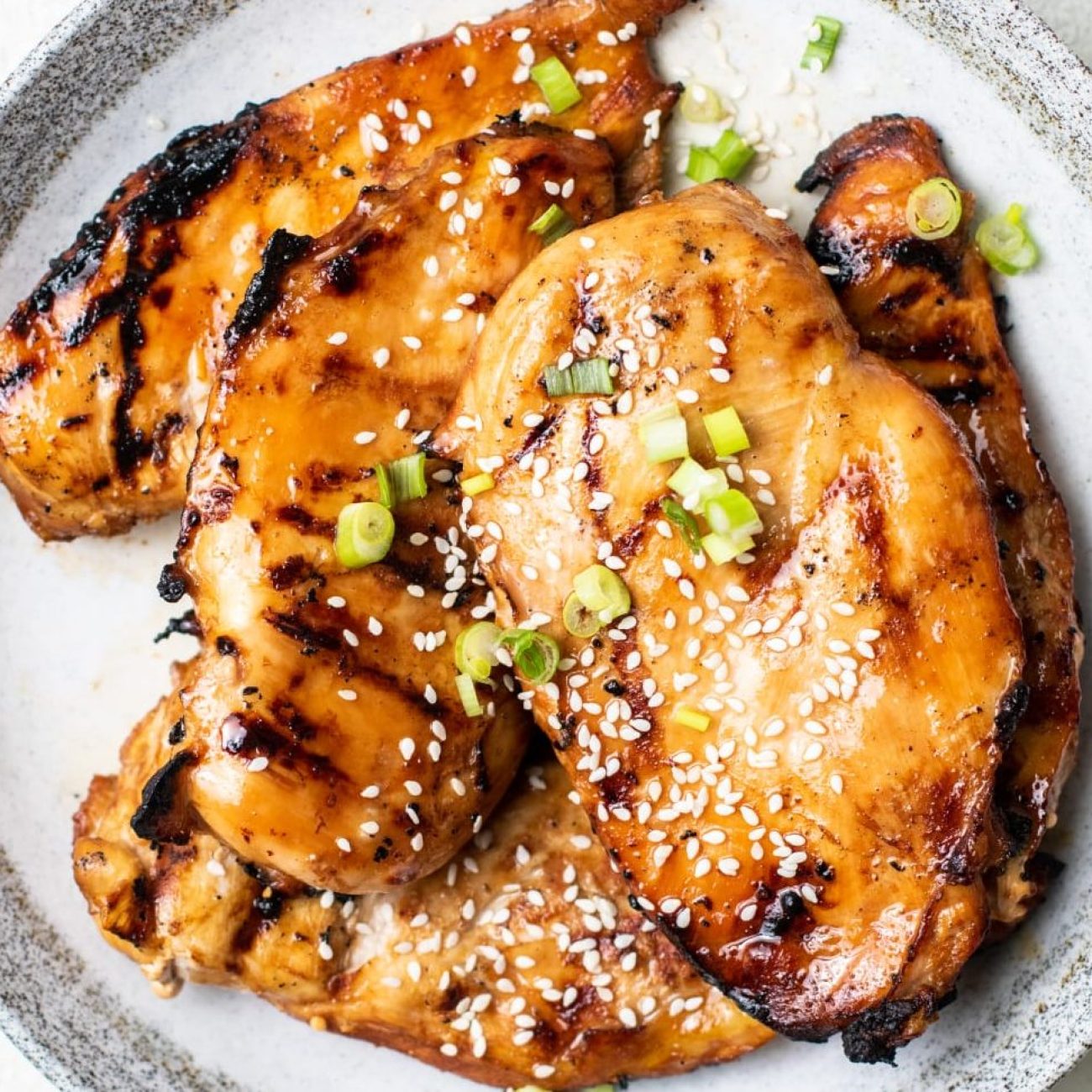 Paleo Ginger Chicken Breasts Over Green