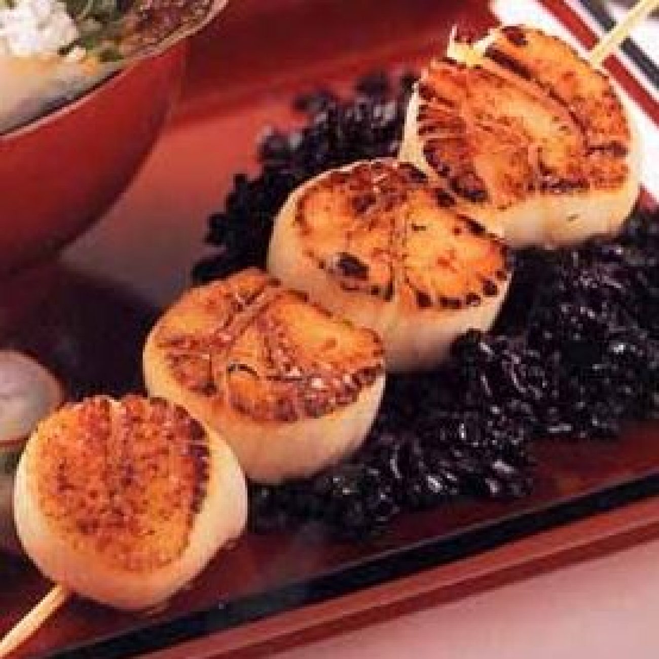 Pan Seared Scallops With Asian Dipping