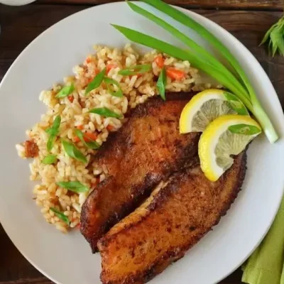 Pan-Seared Tilapia In Aromatic Broth