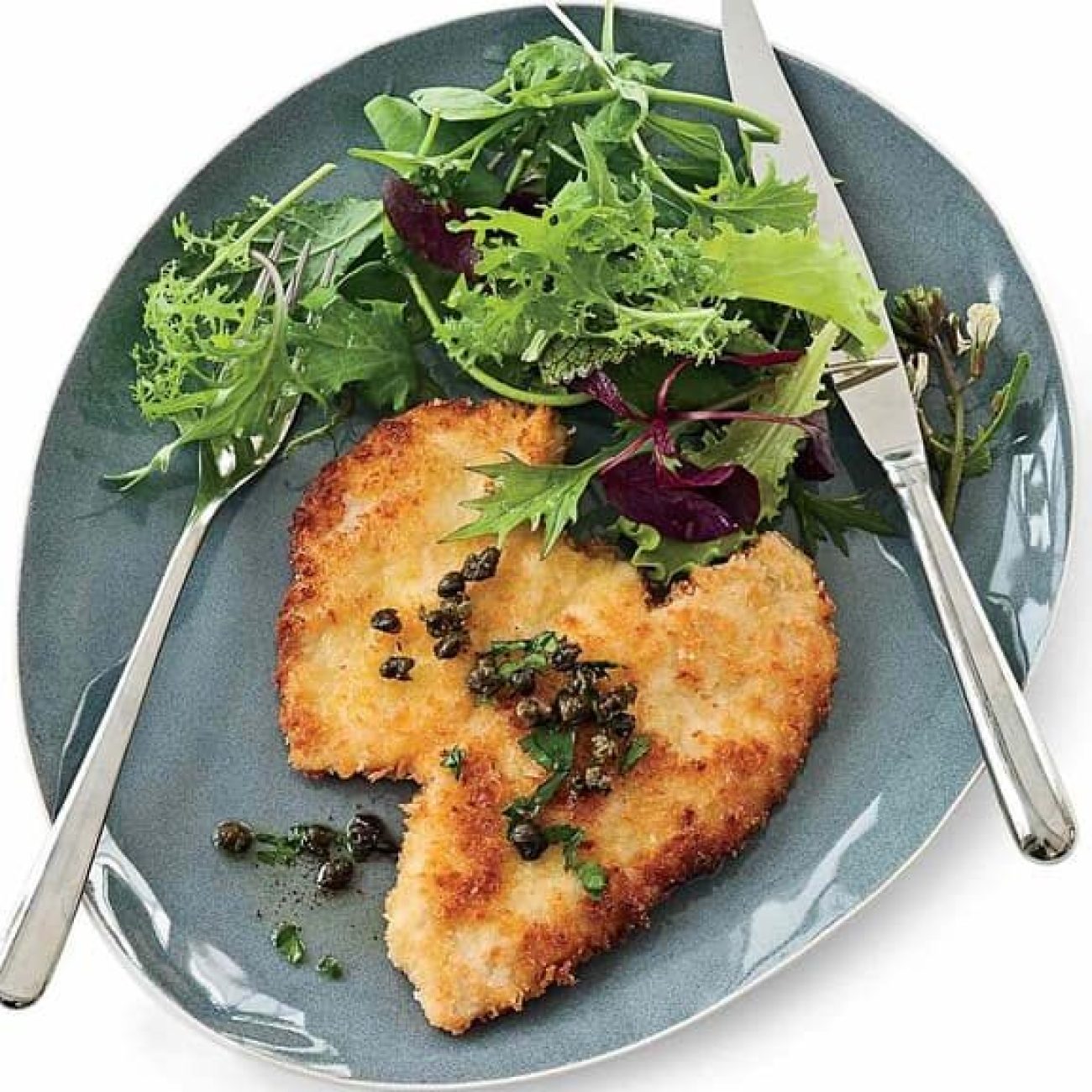 Panko-Coated Chicken Schnitzel With