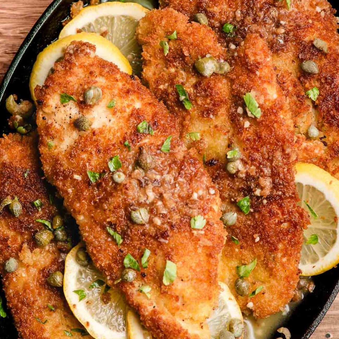 Panko-Coated Chicken Schnitzel With