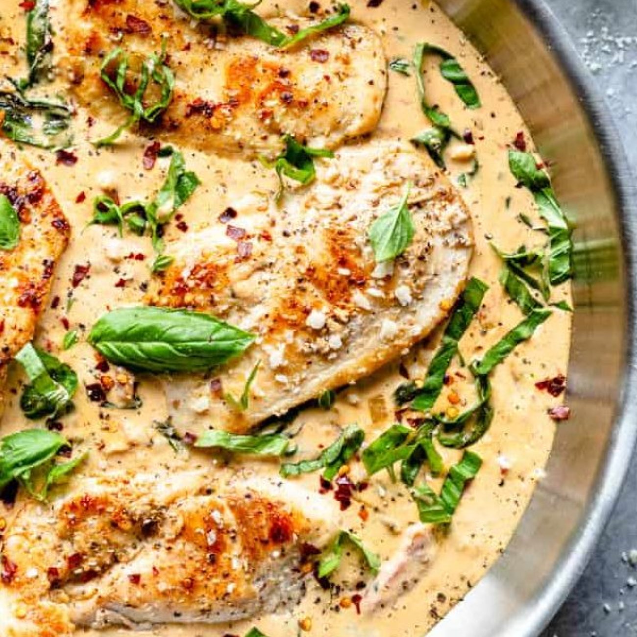 Parmesan Chicken With Tomato-Basil