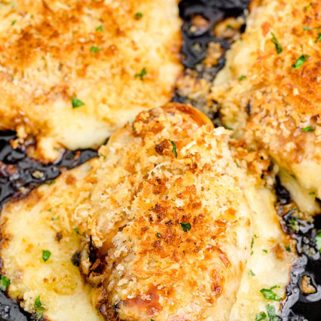 Parmesan- Crusted Chicken On Bed Of Fancy