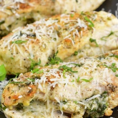 Parmesan- Stuffed Chicken Breasts