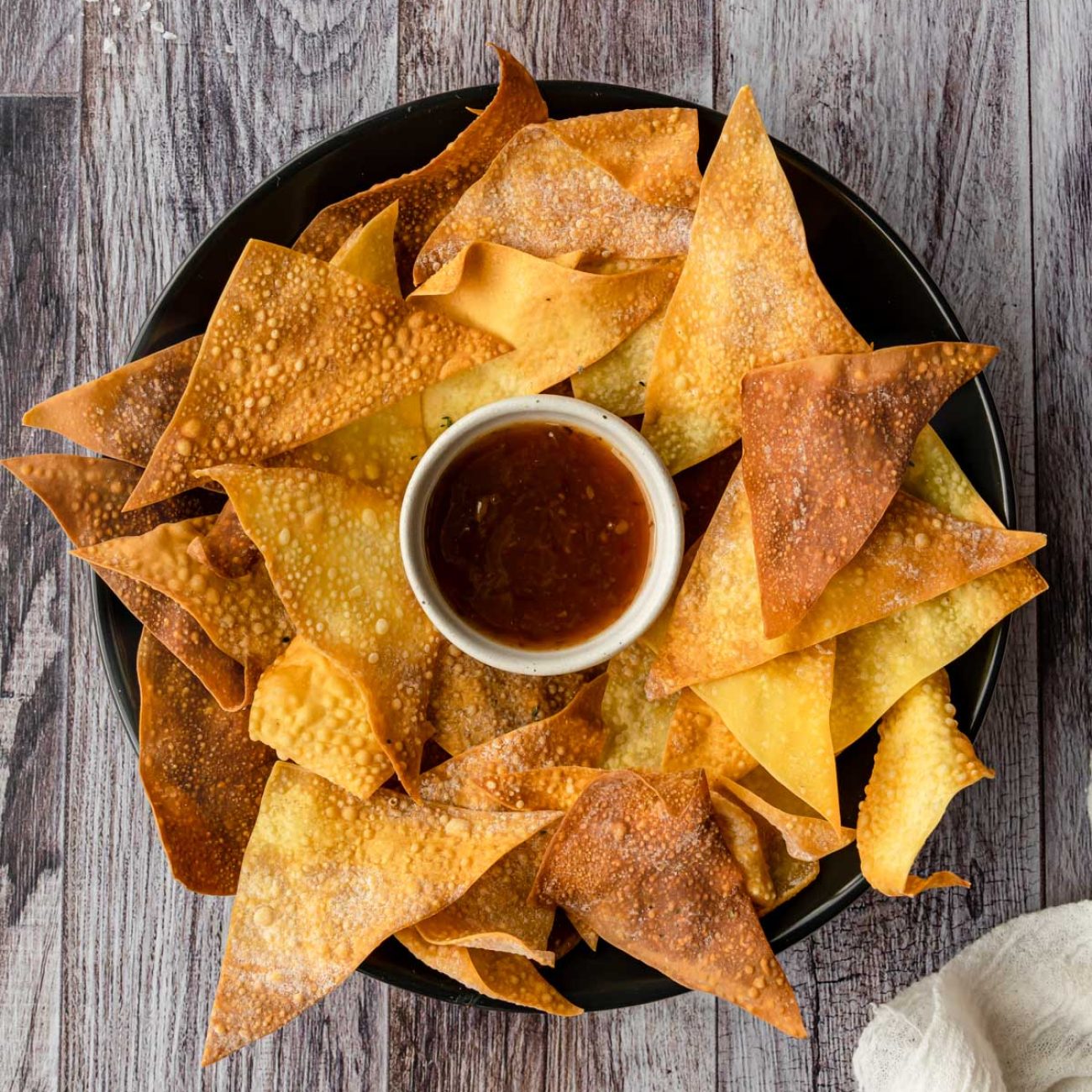 Parmesan Won Ton Crisps