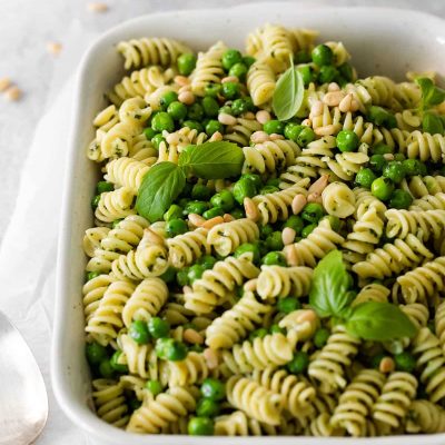 Pasta, Pesto And Peas