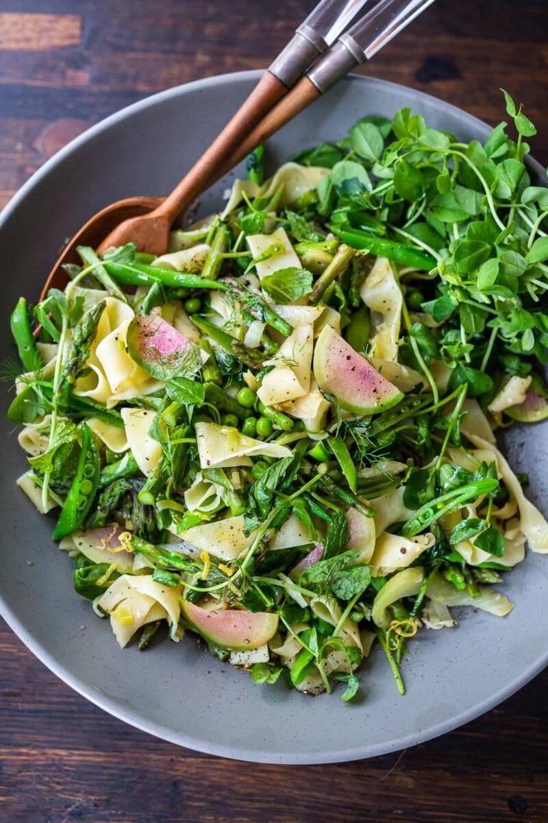 Pasta Primavera With Shrimp And Sugar Snap Peas