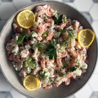 Pasta Salad With Baby Shrimp