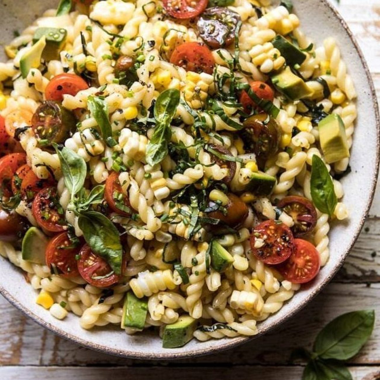 Pasta With Fresh Corn And Tomato Sauce