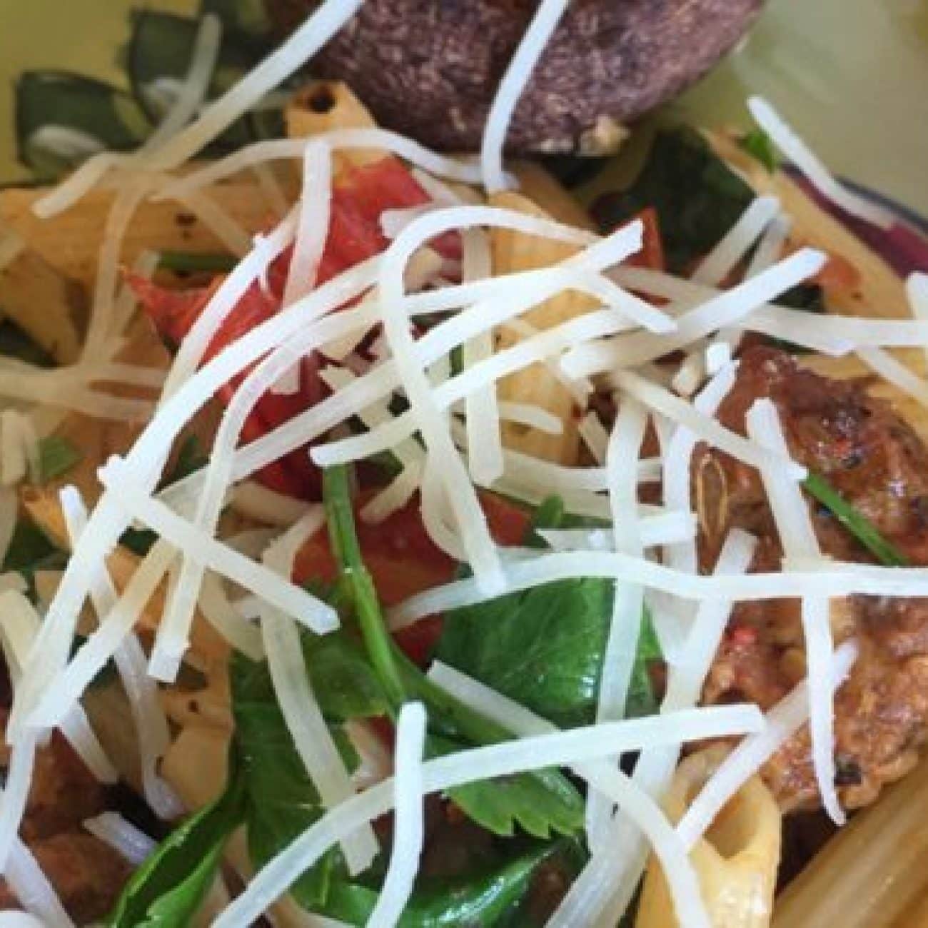 Pasta With Roasted Garlic, Cherry