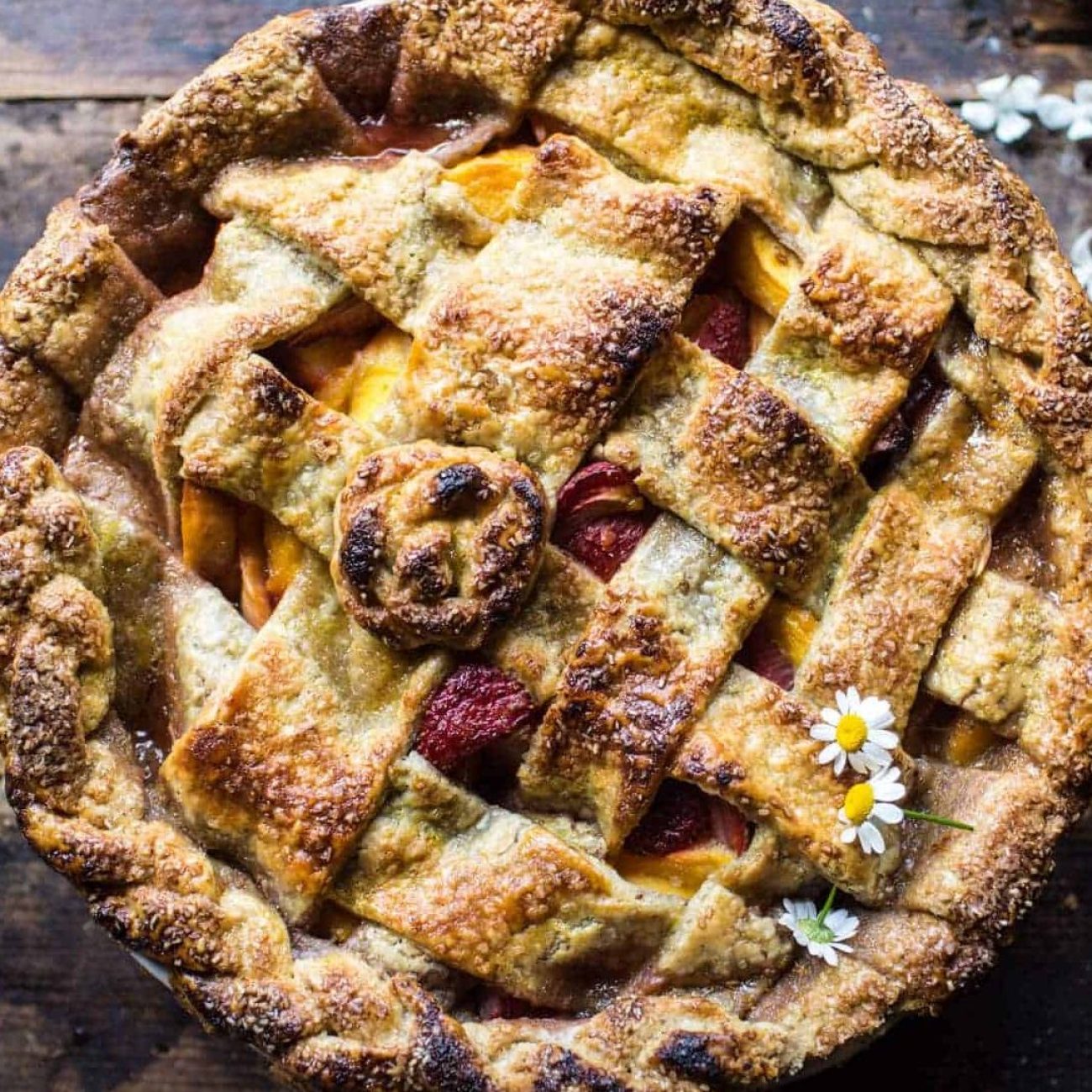 Pastiera With Strawberry Sauce -Easter