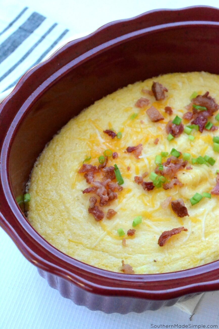 Paula Deens Cheesy Shrimp On Grits Toast