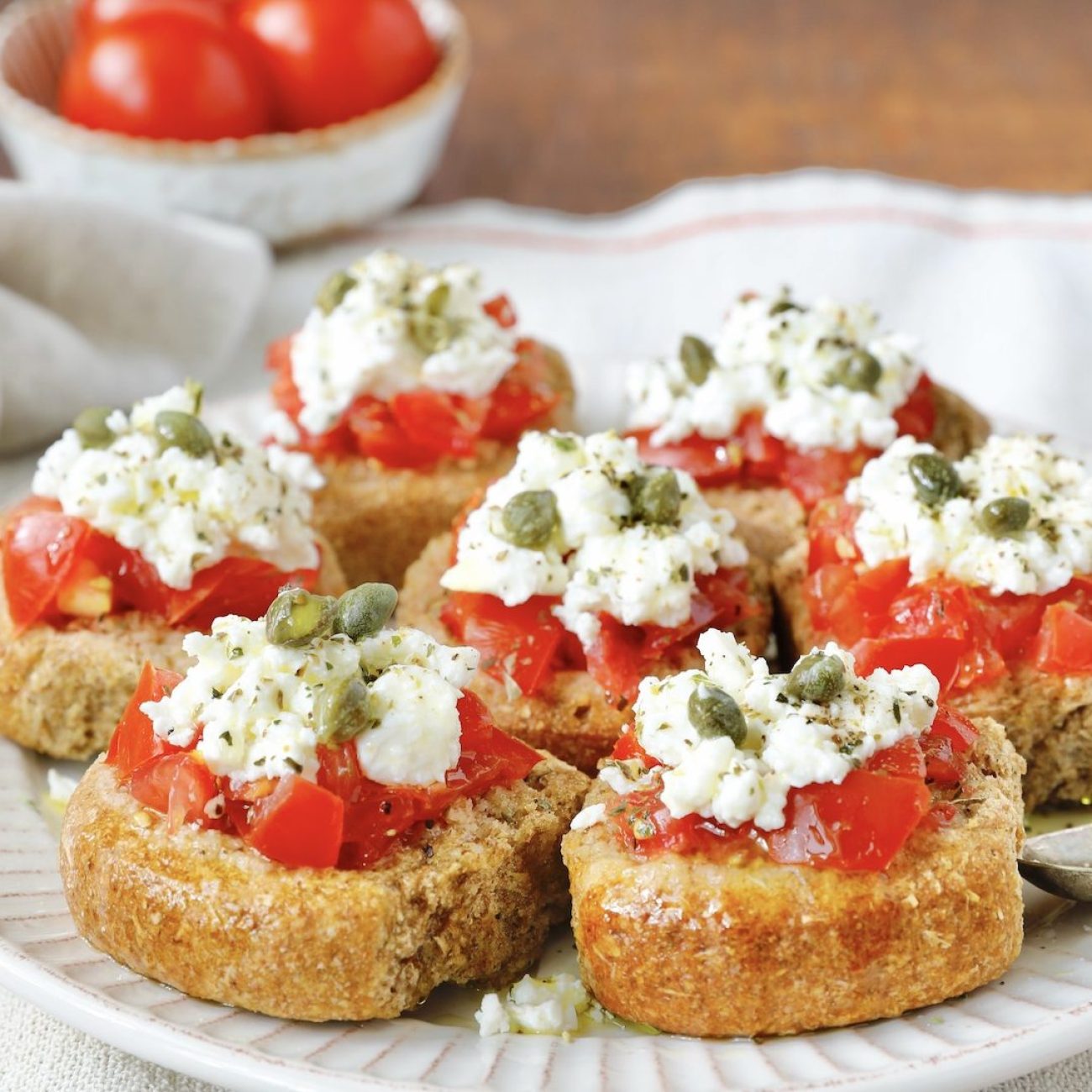 Paximadia Bruschetta – Cretan Barley