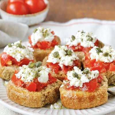 Paximadia Bruschetta - Cretan Barley