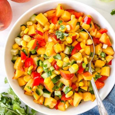 Peach And Cucumber Salsa