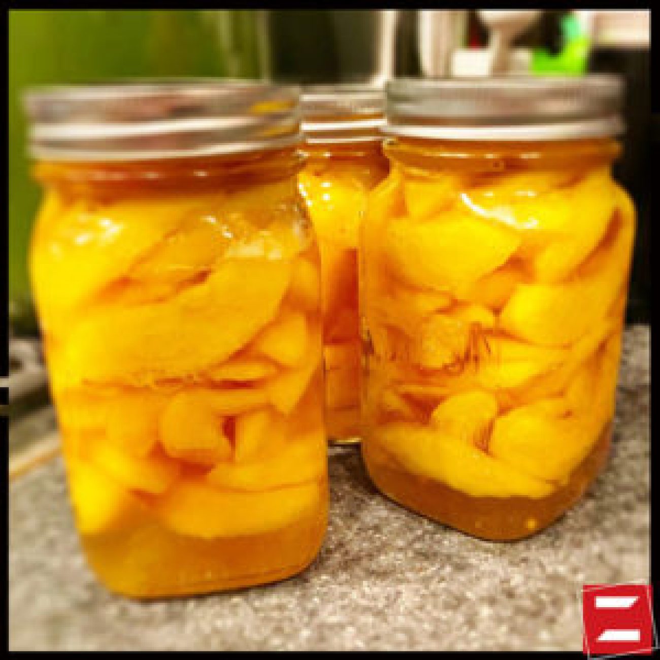 Peach Conserve With Rum