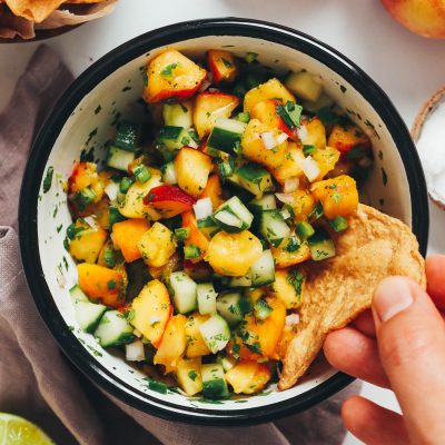 Peach Mint Salsa