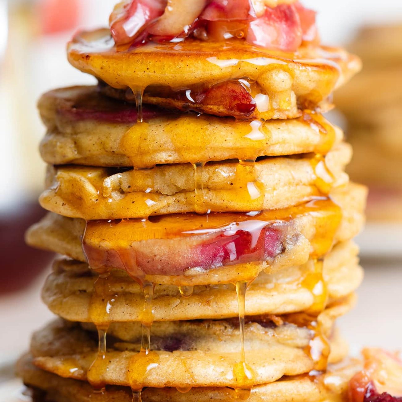 Peach Puffed Pancakes