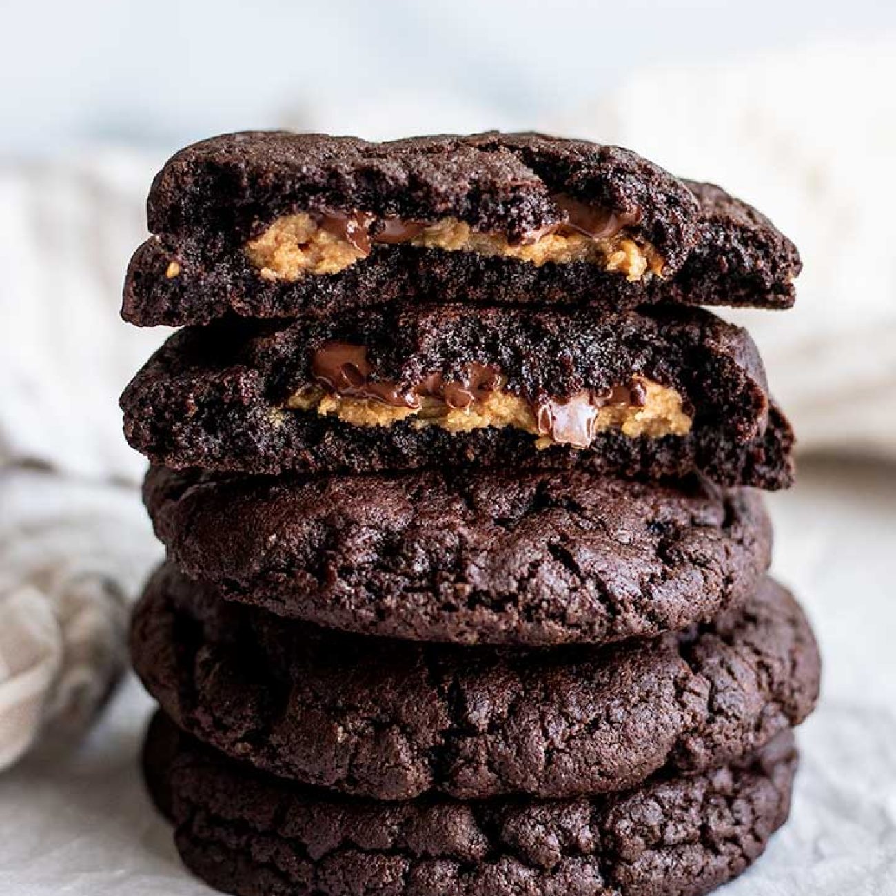 Peanut Butter & Chocolate Cookies