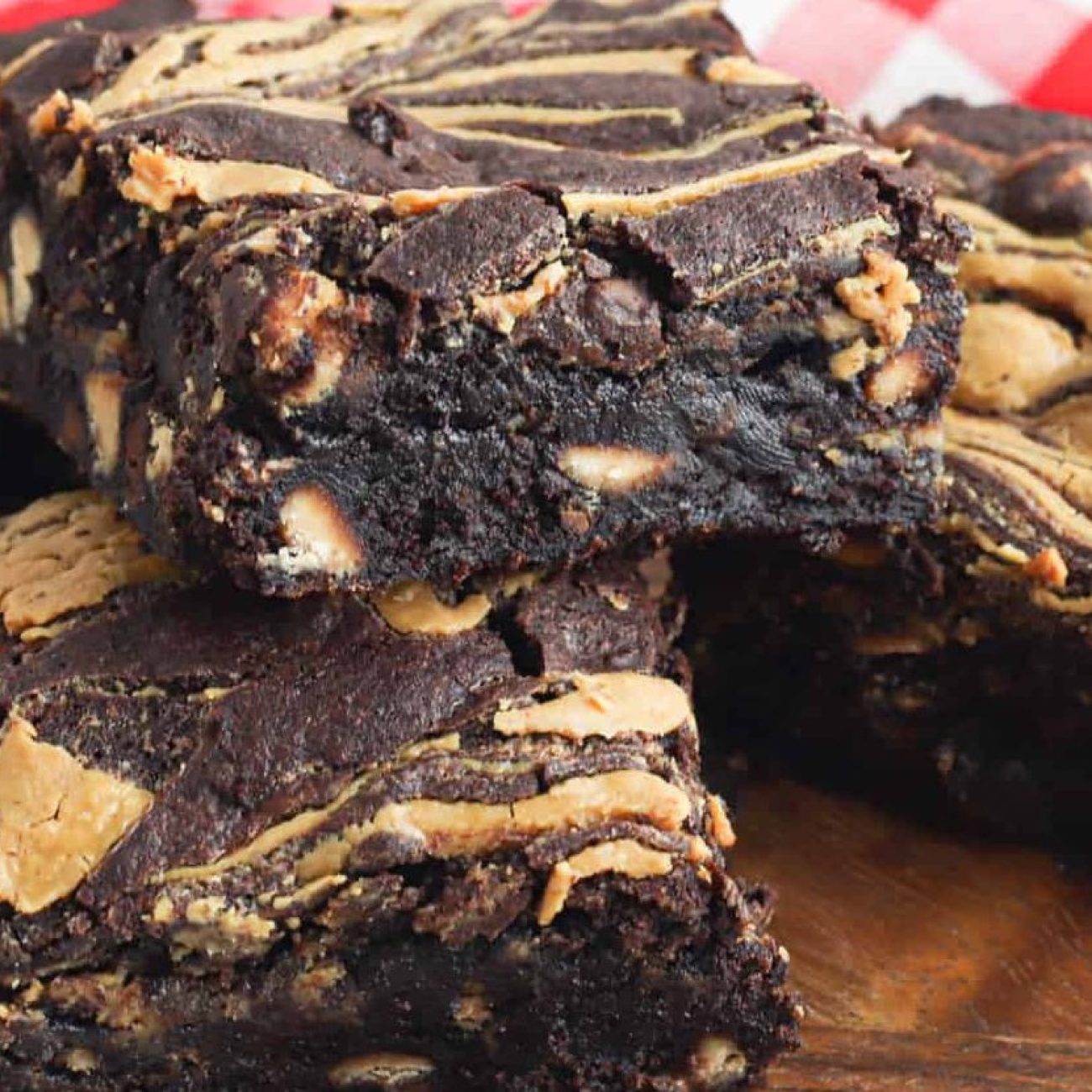 Peanut Butter Chocolate Swirl Brownies