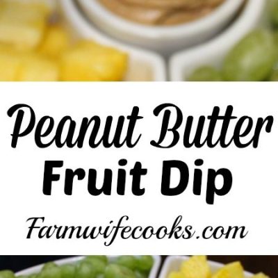 Peanut Butter Fruit Dip