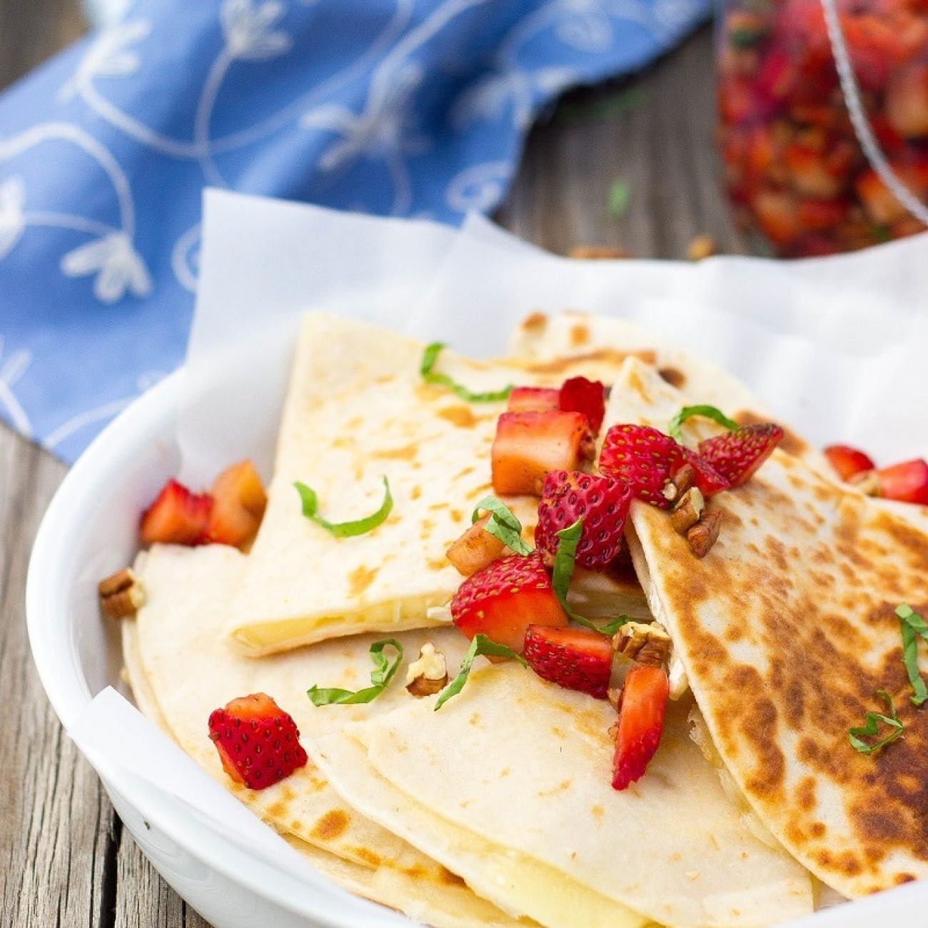 Pear, Brie, & Jalapeno Quesadilla