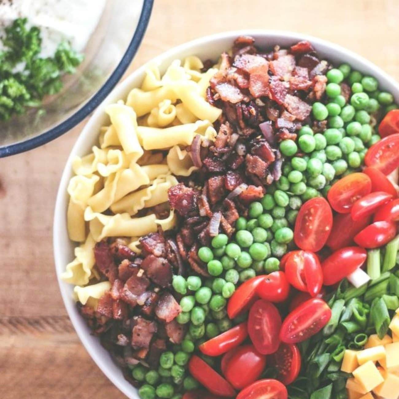 Peas, Pasta & Bacon Salad