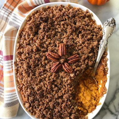 Pecan-Crumbled Sweet Yam Casserole Recipe