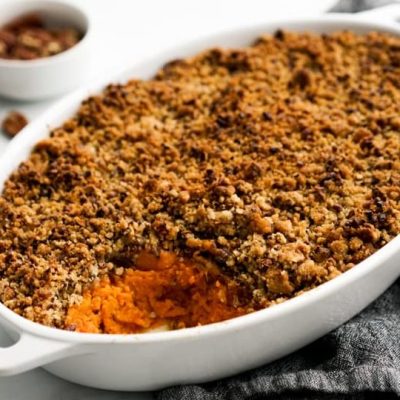 Pecan Crusted Sweet Potato Casserole