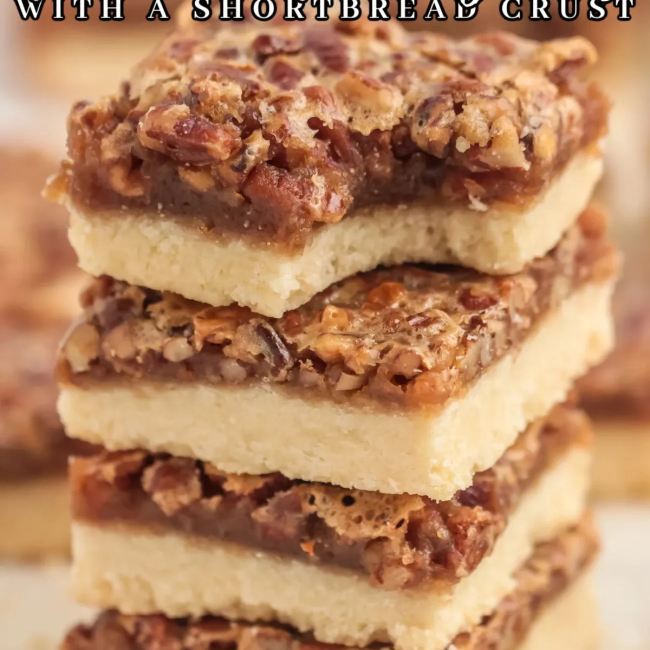 Pecan Pie Bars With Shortbread Crust