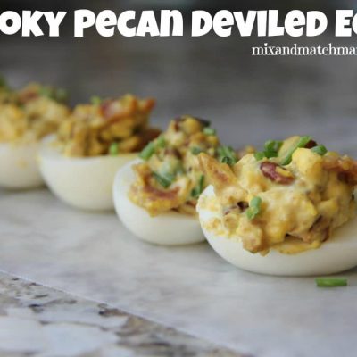 Pecan Stuffed Deviled Eggs