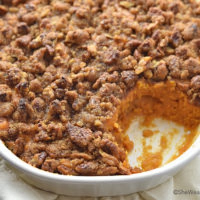 Pecan Topped Sweet Potato Casserole