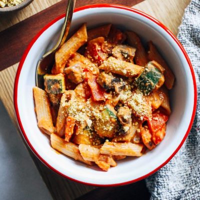 Penne With Chicken And Roasted