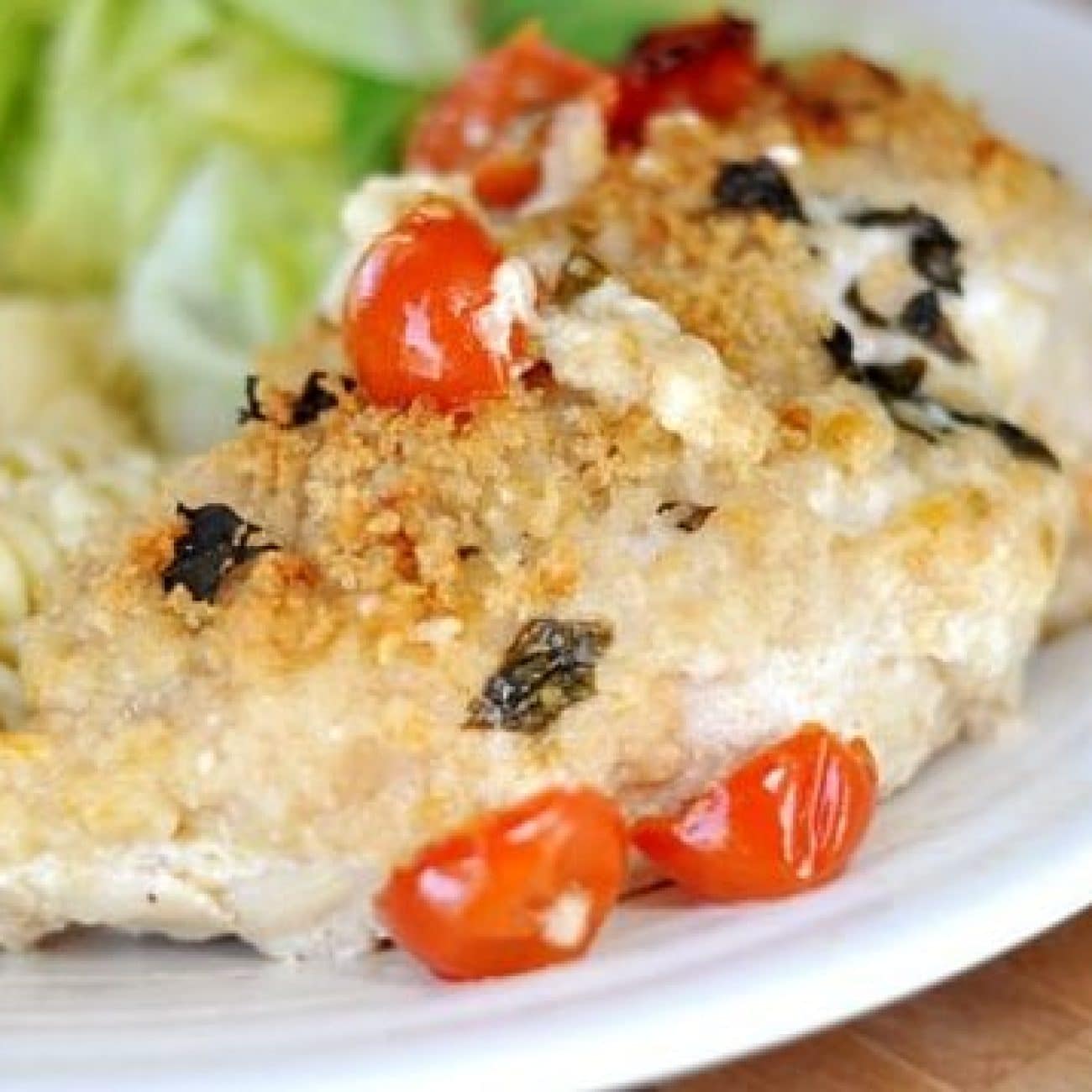 Pepper & Basil Stuffed Chicken Breasts