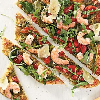 Peppered Buffalo Ranch Shrimp Pizza #Rsc