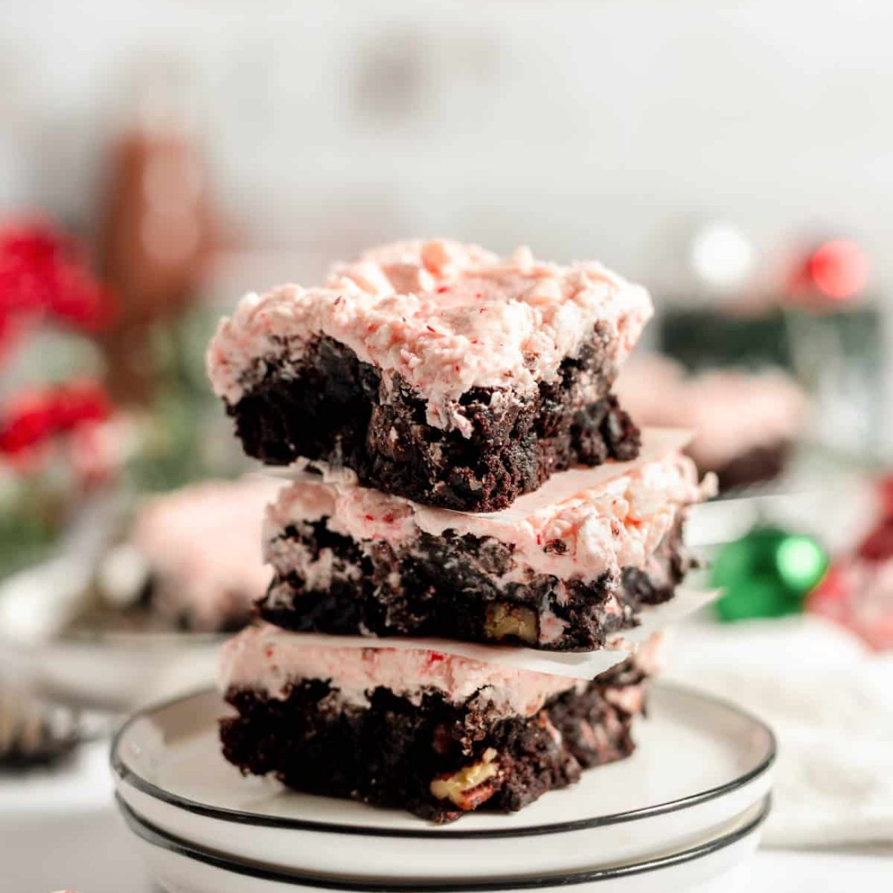 Peppermint Chocolate Brownies