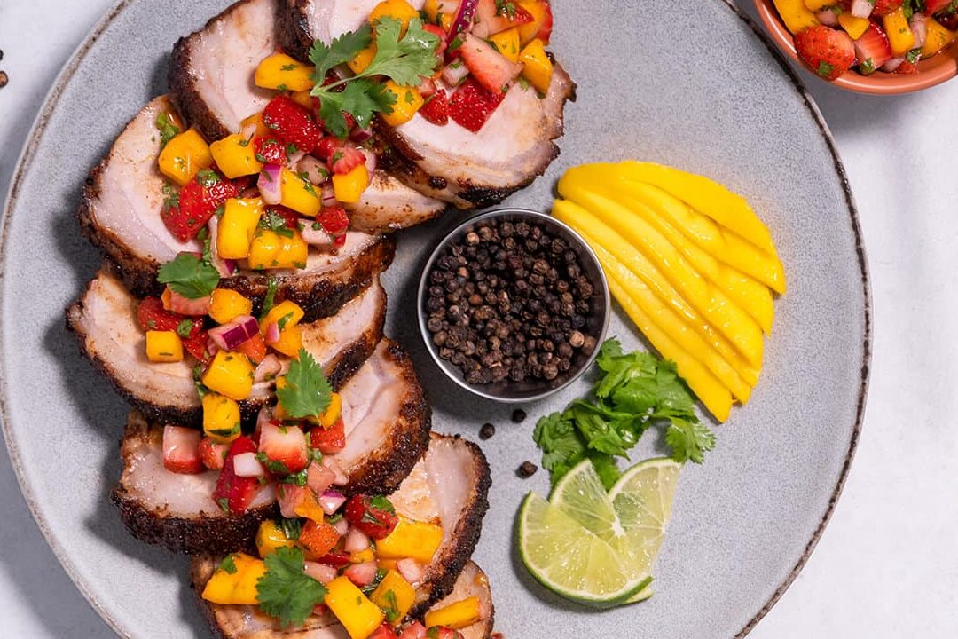 Peppery Strawberry- Mango Salsa