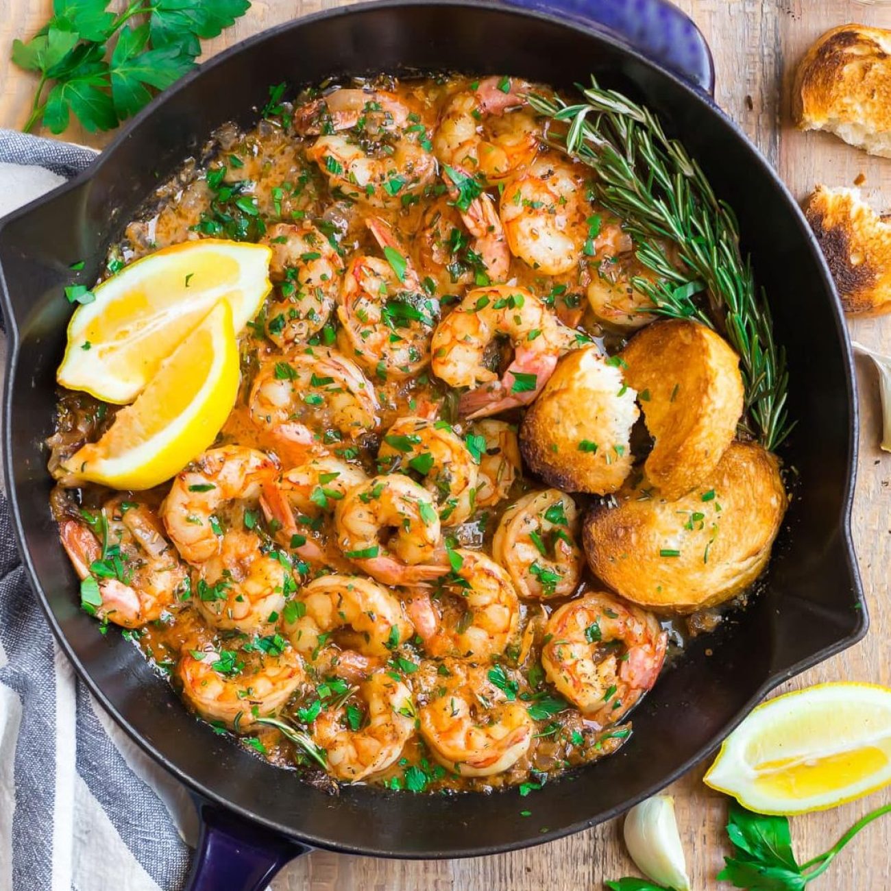 Perfect Pan- Seared Shrimp With Garlic