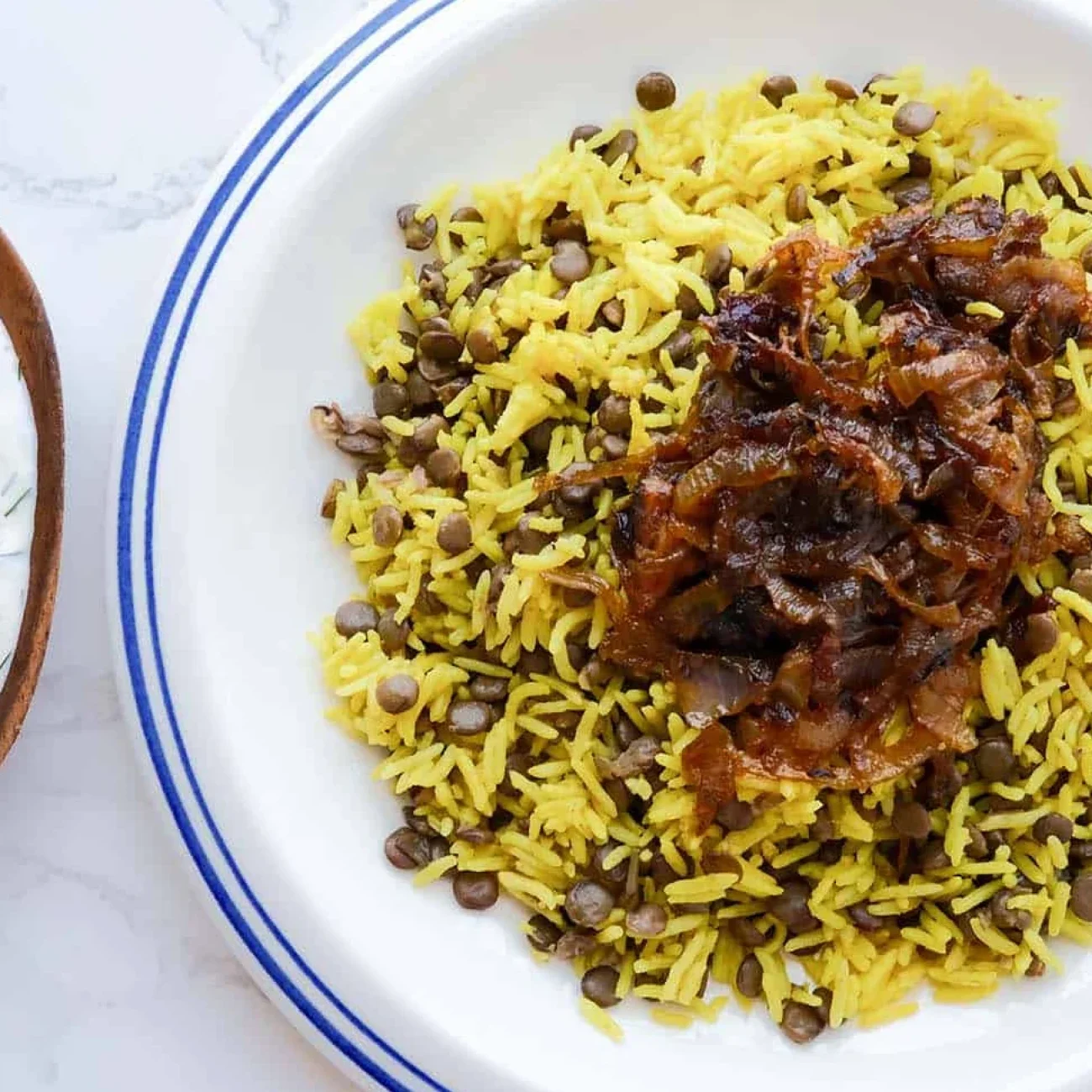 Persian Lentil Rice -Addes Pilaf