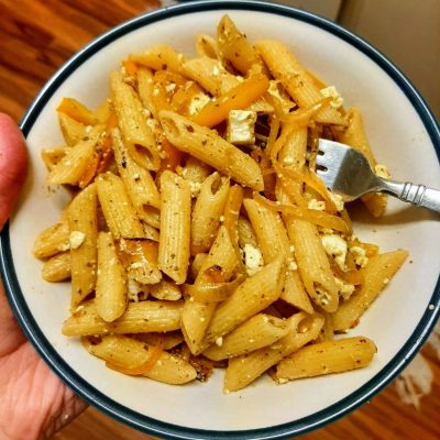 Pesto Chicken Mostaccioli