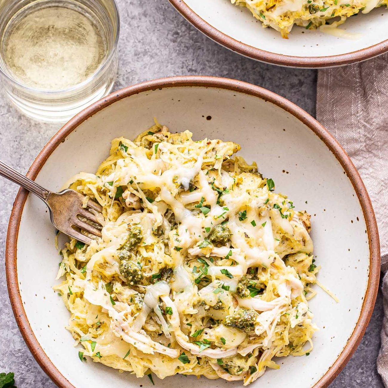 Pesto Chicken Spaghetti